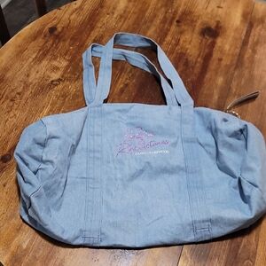 CALIA by Carrie Underwood Light Blue Canvas Tote with Embroidered Logo